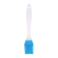 Pennello da cucina in silicone blu e bianco per barbecue su sfondo bianco pulito - Promozionale (Senza Imballaggio) / Blu