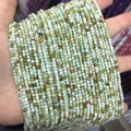 Strand of square light green natural stone crystal beads 2-3mm for DIY jewelry making - 56-Opal (Natural)