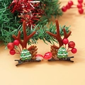Christmas hair clips featuring reindeer antlers, mini trees and festive berries for women - Christmas Clip Style 11