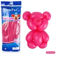 Matte rosenrote lange Modellierballons Set für DIY-Figuren mit 100er Packung - 100 Stk/Packung / Matt Rosenrot