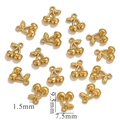 Golden cherry-shaped stainless steel pendant DIY accessory for necklace with size markings - Small Cherry / Gold