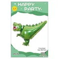 Green triceratops foil balloon 99x75cm for kids dinosaur birthday party decoration - Ceratopsian