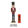 20 inch wooden nutcracker drummer in red and blue uniform with gift box display - Z5009-Drummer Soldier