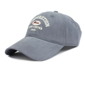 Detail view of dark grey cotton baseball cap featuring intricate MISS 2023 embroidery - Adjustable Large / Dark Gray