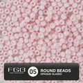 Round 4mm solid pink painted glass beads for DIY jewelry making and craft projects - 05
