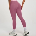 High-waist dusty pink yoga leggings with butt-lifting design for fitness and running - S / Dusty Pink