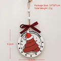 Decorazione natalizia in legno con personaggio dei cartoni e fiocco scozzese - Emoji Cacca Rotonda Buon Natale
