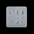 Translucent silicone mold for mini croissant, waffle, and donut fondant baking shapes - 3# Miniature Food Mold / Clear