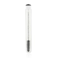 Disposable mascara wand with silver glitter handle in a clear protective storage tube - Black