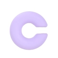 Matte light purple C-shaped gradient acrylic ear clip in a minimalist product view - Light Purple
