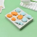 Stampo in silicone 3D per decorazioni in cioccolato e fondente a forma di banana e fragola - Stampo in Silicone 3D a Forma di Frutta