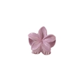 Elegant purple flower hair claw clip with five petals for girls and women - Glossy Taro Purple