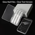 Transparent Letter Glass File (3 Shapes Blister Pack)