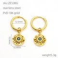 Stile Ciondolo Sole (ZE538G) Oro