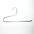 Silver S-shaped multi-layered stainless steel pants hanger with anti-slip caps - Stainless Steel 1-Layer