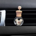 Cute milky tea cartoon vent clip perfume bottle with wooden cap and white mickey shape - Milk White Mickey Style M / Air Vent Empty Bottle