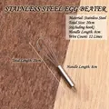 Semi-automatic stainless steel 12-wire egg whisk with 20cm length for kitchen mixing - Manual Whisk