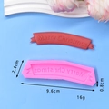 Dimensions détaillées pour le moule en silicone Joyeux Noël pour pâtisserie et chocolat - Style Bannière Joyeux Noël (11)