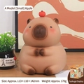 Tirelire capybara style pomme petite taille boîte à monnaie incassable pour enfants - Style A Petit Assis Pomme Capybara