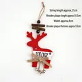 Addobbo natalizio renna in legno con scritta SNOW e campanelli per decorazione festiva - Renna