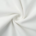 Close-up of white textured fabric with wavy patterns for sleeveless skirt sets - S / 70% Viscose + 30% Linen Fabric Style