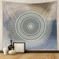 Tapiz bohemio de mandala detallado con patrones geométricos para decoración de pared - 73X95CM / GT111212-Tela Cepillada