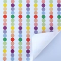 Colorful polka dot gift wrapping paper with geometric patterns and grid backing - Colorful Grid Dots (50X70cm)
