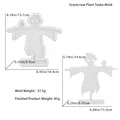 Scarecrow shaped silicone mold for DIY resin ornaments with dimensions and weight specs - D5237-Scarecrow Insert Mold