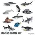 10-piece ocean animal toy set including shark and whale models for educational play - Ocean Animal Style (BL-10075)