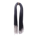 Bundle of black wax cord necklaces with silver lobster clasps and extension chains - 2.0mm Black 55+5cm Extension Chain
