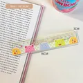 Cartoon colorful monster plastic 15cm ruler with checkered pattern and grid design - Monster