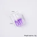 Mini-porte-clés chope de bière cocktail avec boisson violette simulée hauteur 3,7cm - Cocktail Violet - Style Sans Fermoir