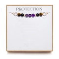 Amethyst + Tiger Eye + PROTECTION Card