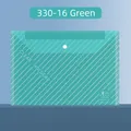 Portadocumenti A4 verde trasparente con bottone a pressione bianco e righe - Economico-14 / Verde Tessuto a Spina di Pesce