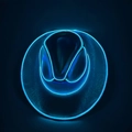 Close-up of LED cowboy hat with blue neon glowing EL wire on a dark background - Adult-Blue
