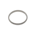Elastic silver spiral metal bracelet with textured interlocking rings for a hip-hop look - 8mm / Steel