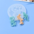 Silicone mold for orchid vine cake decorating and DIY floral baking crafts in 45-degree view - Orchid Vine (496) / White