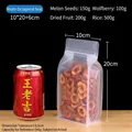 Sacchetto alimentare opaco ottagonale richiudibile 10x20+6cm per snack e frutta - Opaco senza manico / 10x20+6cm