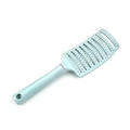 Hellblaue Skelettbürste mit gewölbtem hohlem Design und Massageborsten für das Haarstyling - Extra Groß Nordisches Blau