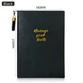 Agenda nera 'Manage your Health' con nappa, dimensioni 140 mm x 210 mm - A5 / Nero