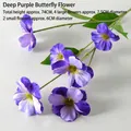 6-Head Butterfly Flower Deep Purple