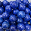 Polished deep blue lapis lazuli crystal sphere ball made of natural gemstone mineral - 25mm No Hole Sphere / Lapis Lazuli