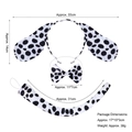 Set costume dalmata per bambini con cerchietto orecchie, papillon e coda di peluche - Orecchie di Dalmata + Papillon + Coda