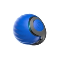 Electric interactive smart cat toy ball in blue with textured surface and LED power light - Tutu Ball Blue
