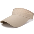 Atmungsaktives khakifarbenes Mesh-Visier für Outdoor-Sport mit verlängerter Krempe - Khaki