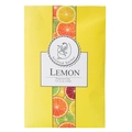 Lemon scented sachet with yellow citrus print for closet and car freshening 115ml - Citrus