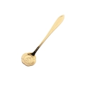 Elegant gold stainless steel coffee spoon featuring a unique rose flower-shaped head - Gold / Rose