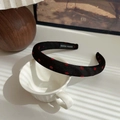 Handmade headband with red polka dots on black fabric for a sweet high-volume hair look - Black-Polka Dot