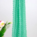 8mm green glass beads for DIY jewelry making, smooth polished round loose beads - 21# Solid Fruit Green Jade Beads