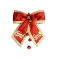 Fiocco decorativo natalizio rosso e oro con pigne e ornamenti festivi - Stile Decorativo Rosso e Oro / Stile B Medio 40cm x 45cm